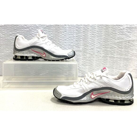 Nike Reax Run 5 'White Metallic Silver' Women's Sneakers Size 8.5 407987-116 - Picture 2 of 6